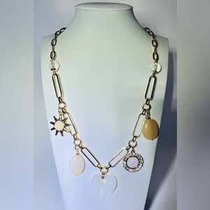 On 34th Gold-
Tone Mixed Stone Necklace